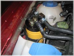 CAT Fuel Filter Installed